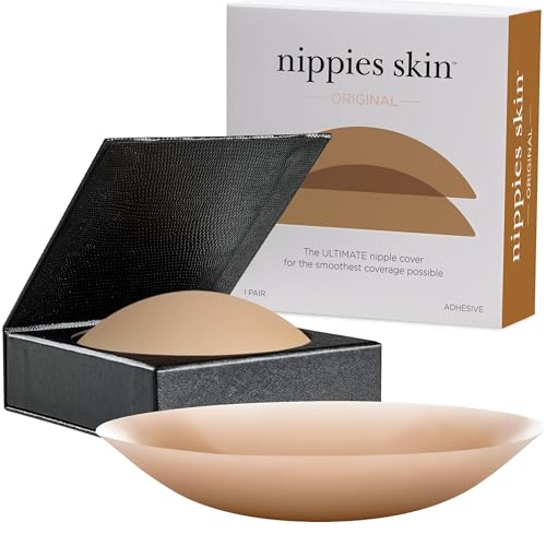 Nippies Nipple Covers, Dermatologist Tested Skin Safe Adhesive Pasties Coco