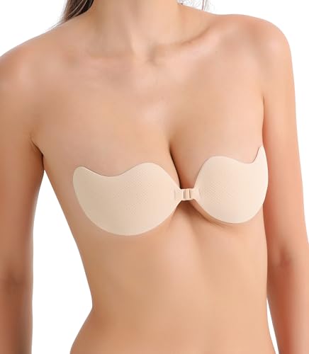 Nippies Flex Bra, Reusable Sticky Bra for Women with Push Up Support, Crème